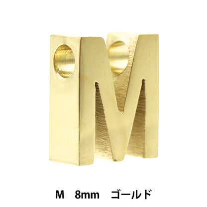 Piezas de metal "Inicial M 8 mm Gold 1 PS6037-201"