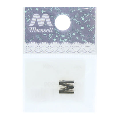 Piezas de metal "Inicial M 8 mm plateado 1 pieza PS6038-999"