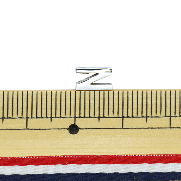 Piezas de metal "Inicial n 8 mm plateado 1 pieza PS6040-999"
