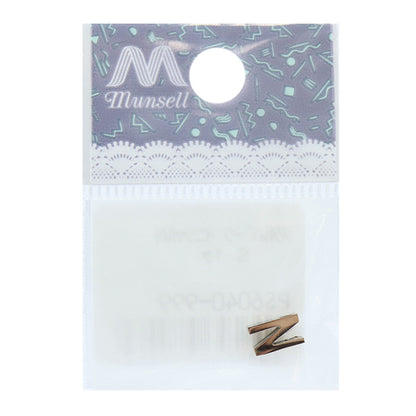 Piezas de metal "Inicial n 8 mm plateado 1 pieza PS6040-999"