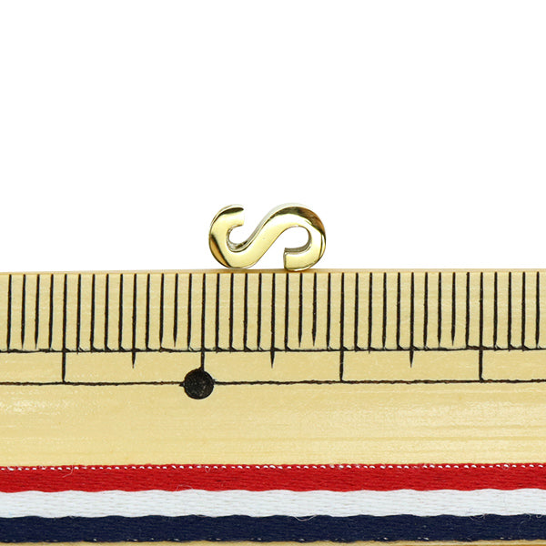 Piezas de metal "Inicial s 8 mm de oro 1 pieza PS6043-201"