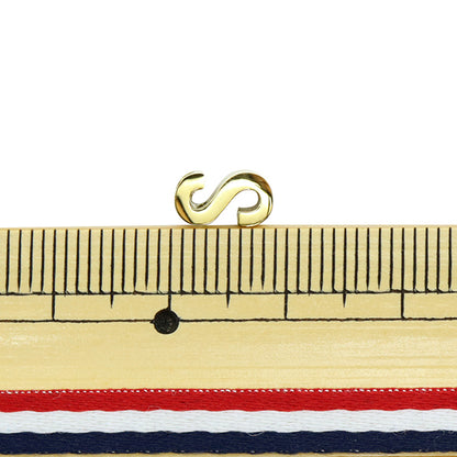 Piezas de metal "Inicial s 8 mm de oro 1 pieza PS6043-201"