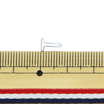 Piezas de metal "Inicial t 8 mm plateado 1 pieza PS6046-999"