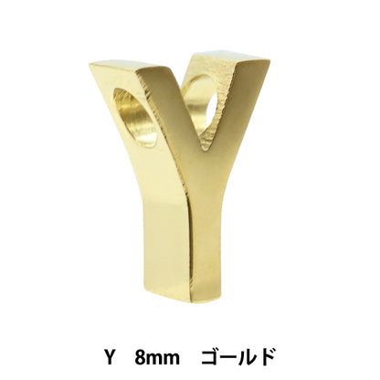 Metal parts "Initial Y 8mm Gold 1 PS6049-201"