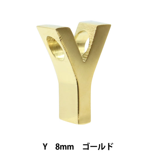 Metal parts "Initial Y 8mm Gold 1 PS6049-201"