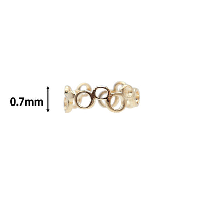 Handicraft bracket "ear cuffing KP-3269 Gold EA1850"