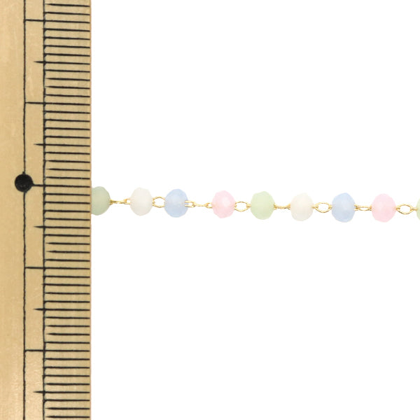 [Aus Menge 5] Zubehörhalter "PerlenKette grün x Gold CH1481]