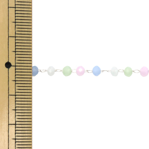 [Aus Menge 5] Zubehörhalter "PerlenKettengrün x Silber CH1482]