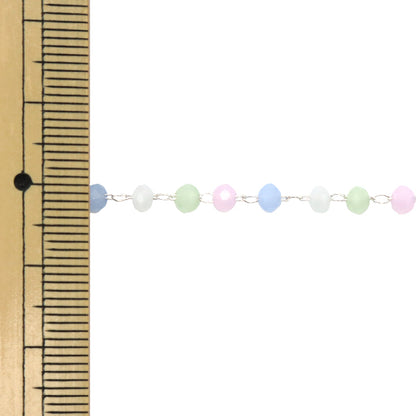 [Aus Menge 5] Zubehörhalter "PerlenKettengrün x Silber CH1482]