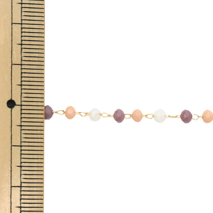 [From quantity 5] Accessory bracket "BeadsChain purple x gold ch1485]