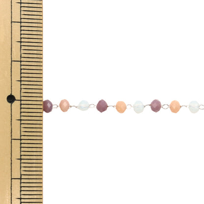 [De la cantidad 5] Soporte de accesorios "CuentasCadena morada x plata Ch1486"