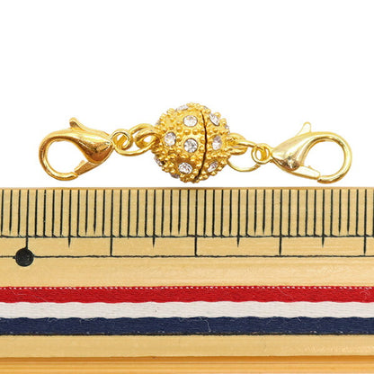 Soporte de la artesanía "Collar Magnet classp Round Stone Gold TK2725-201"