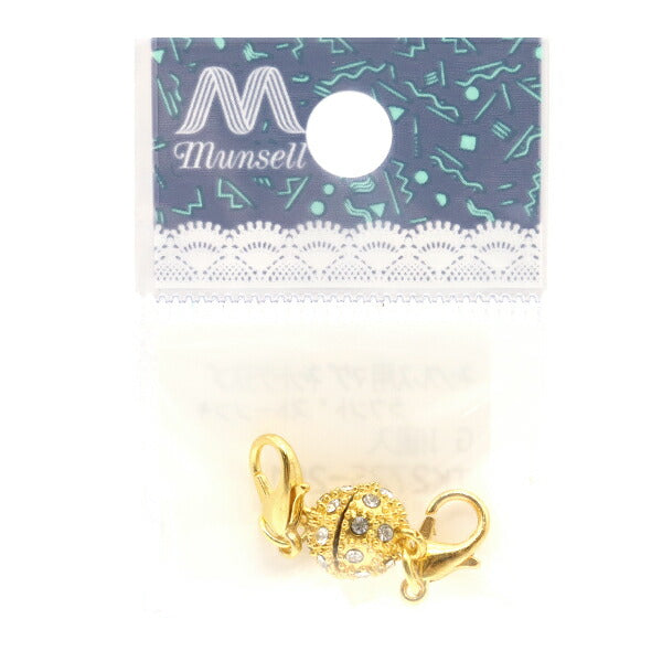 Soporte de la artesanía "Collar Magnet classp Round Stone Gold TK2725-201"