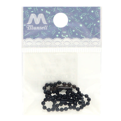 مستلزمات الأشغال اليدوية "سلسلة كرات ملونة 2.4 مم × 12 سم أسود 2 قطعة ZA0788-XXX"