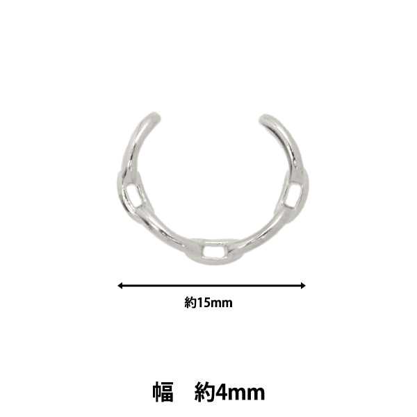 مستلزمات الأشغال اليدوية "سلسلة أذن فضية 1 قطعة EA1865-205"