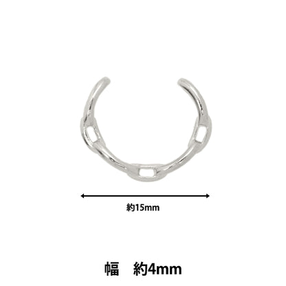 مستلزمات الأشغال اليدوية "سلسلة أذن فضية 1 قطعة EA1865-205"