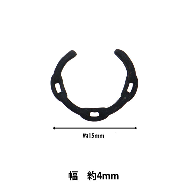 수예하드웨어 "귀 커프 체인 매트 블랙 1 피스 EA1866-229"