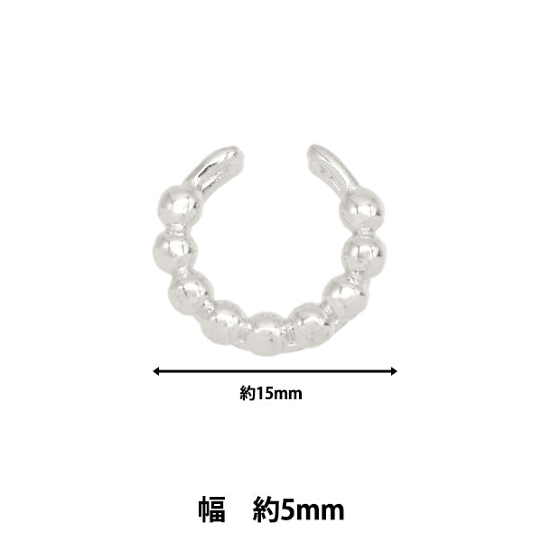 수예하드웨어 "귀 커프 볼 라인 실버 1 피스 EA1870-205"