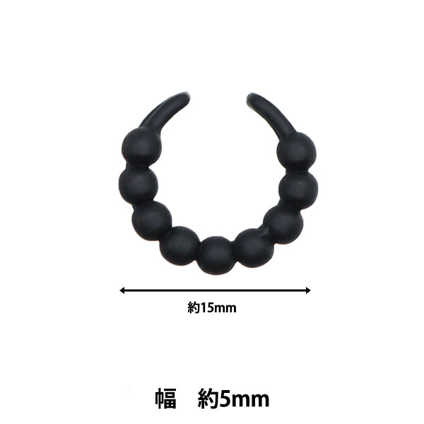 수예하드웨어 "귀 커프 볼 라인 매트 블랙 1 피스 EA1871-229"