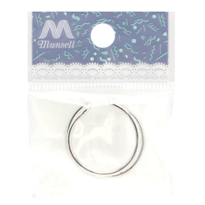 Handicraft bracket "EAKAF Double Hoop Silver 1 Piece EA1875-205"