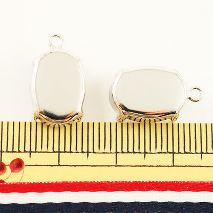 手芸金具 『#4120用 1カン付 シルバー 2個入』