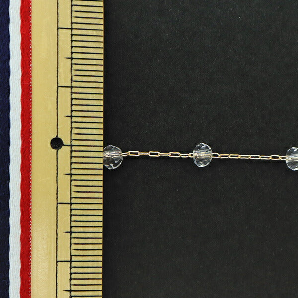 [From quantity 5] Accessory bracket "BeadsChain button cut 5 frame crystal x gold 4mm GN-84-21A-05G]