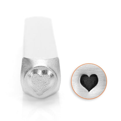 Estampage en métal en métal "Impressart Design Stamp Heart 6mm U1006 6 6" Miyuki Miyuki
