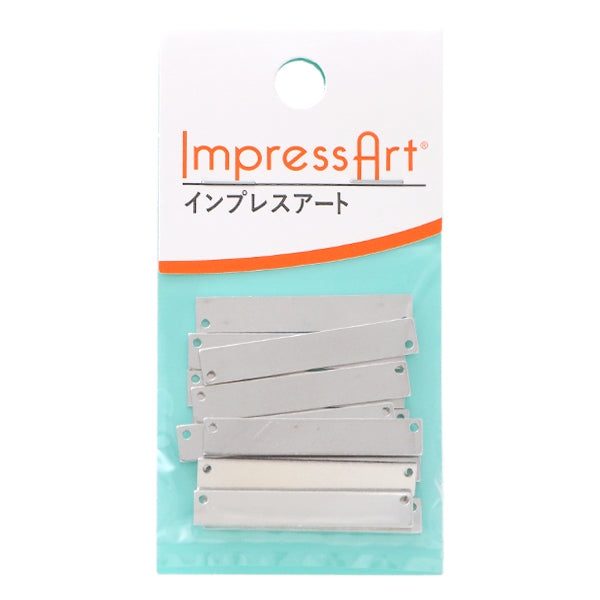 Estampage métallique "Impressart Stamping Rectangle vide d'environ 6 × 38 mm 9 pièces U3024 // 3"