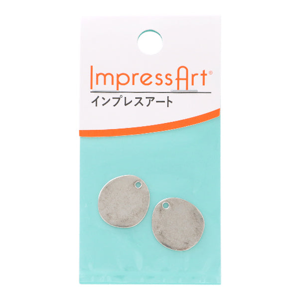 Stamping in metallo "Impressionart Stamping Blank Riverstone circa 20 × 19mm 1 pezzo U3504 // 5"