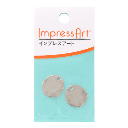 Stamping in metallo "Impressionart Stamping Blank Riverstone circa 20 × 19mm 1 pezzo U3504 // 5"