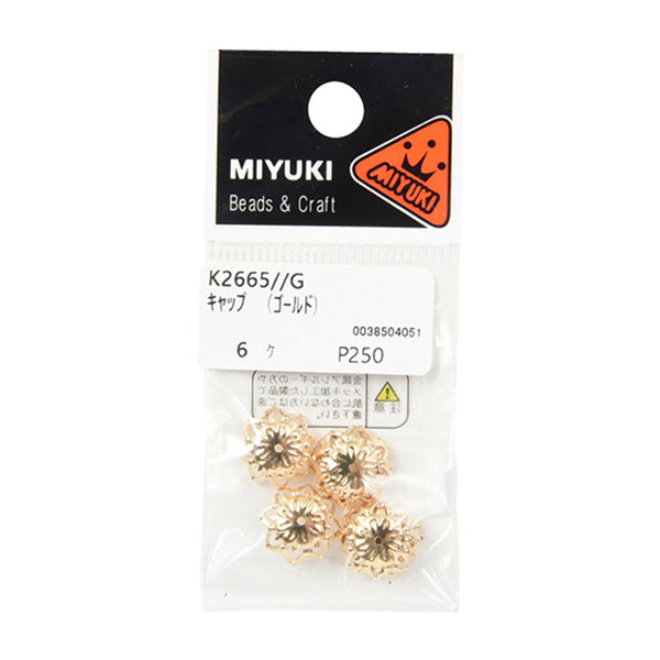 Accessories bracket "6 cap gold with k2665" MIYUKI Miyuki