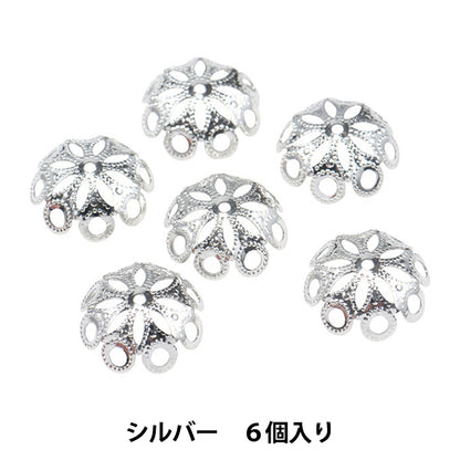 Accessory bracket "6 cap silver k2666" MIYUKI Miyuki
