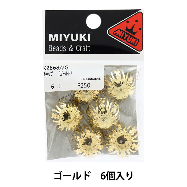 Staffa accessoria "Cap Gold 6 pezzi K2668" Miyuki Miyuki