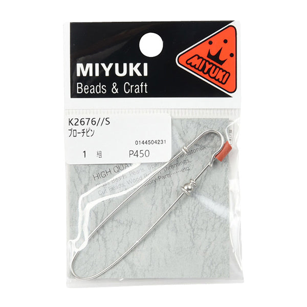 アクセサリー金具 『ブローチピン シルバー K2676』 MIYUKI ミユキ