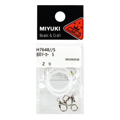 hardware artesanal "Marcador plateado 2 juegos H7648//S” MIYUKI Miyuki