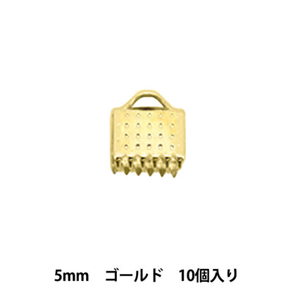 Soporte de artesanía "Seleccionar cinta de piezas sujetada 5 mm de oro 10 piezas OH-10" Templo