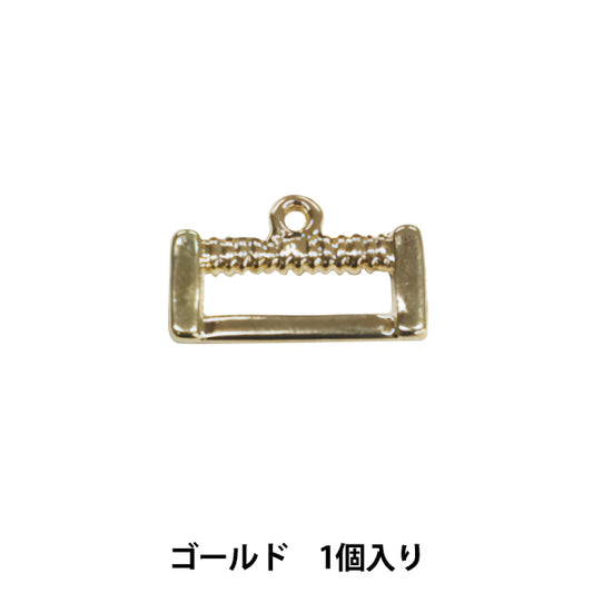 Bracket "Strap stitch bracket 2 × 1 cm 1 gold" HOBBIX Kyoto / Nishijin Hobix