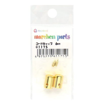 Handicraft bracket "Code Cap 6mm Gold 2 pieces S1175" MARCHENART Fairy art