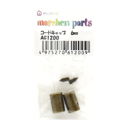 Handwerk Hardware "Kabelkappe 6mm 2 Stück Antiquitäten Gold Ag1200" MARCHENART MECHE TALE ART