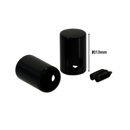 Handwerkliche Hardware "Kordelkappe für 6mm 2 Stück schwarz B1219“ MARCHENART Märchenkunst