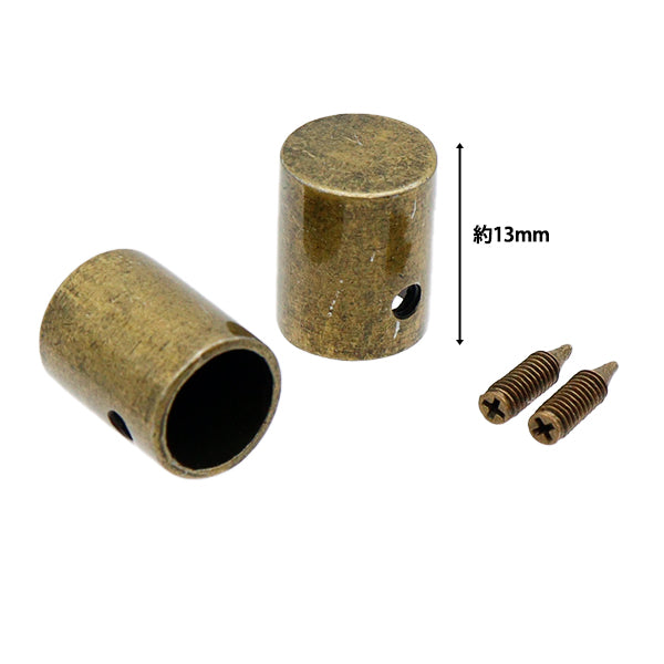 Hardware de la artesanía "Capa de cable de 8 mm 2 piezas de oro antiguo AG1201" Arte de cuento de hadas Marchenart