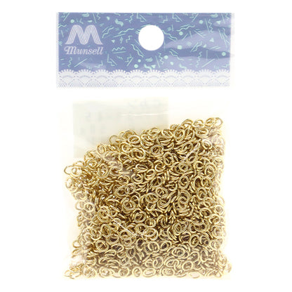 Accesorios de artesanía "C Can 0.7 x 3.5 x 4.5 mm de oro 50g alrededor de 1450 piezas "