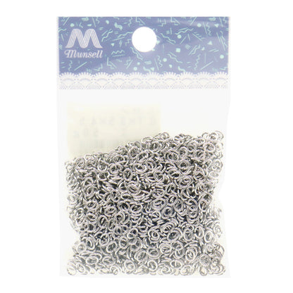Accesorios de artesanía "C Can 0.7 x 3.5 x 4.5 mm plateado 50 g de aproximadamente 1450 piezas "