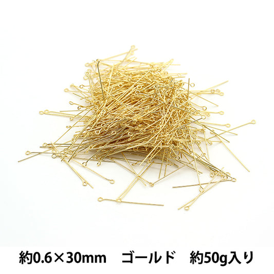 Handicraft bracket "9 pins 0.6 x 30mm gold 50g about 550 pieces"