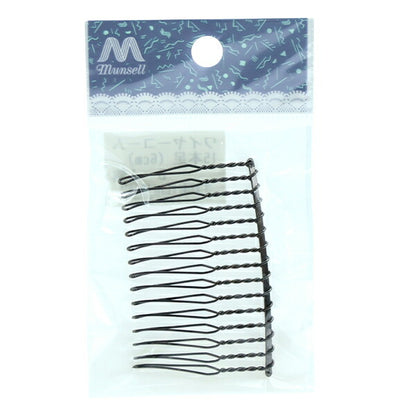 手芸金具 『ワイヤーコーム 15本足 6cm ブラック 1個入り』