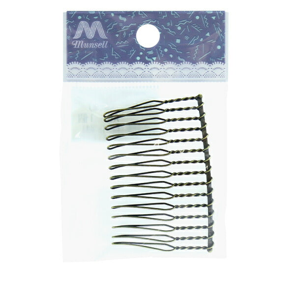 手芸金具 『ワイヤーコーム 15本足 6cm アンティークゴールド 1個入り』