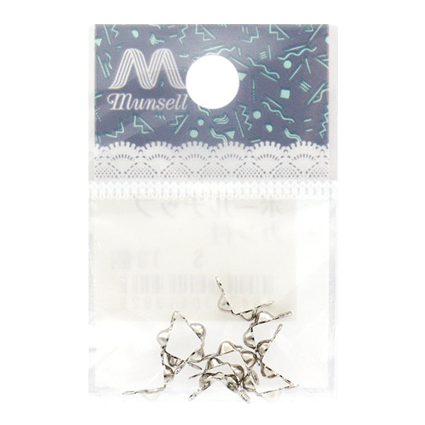 Hardware de artesanía "punta de bola con anillo, 10 plateado"