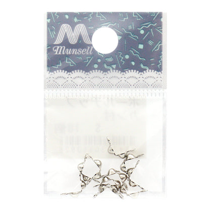 Hardware de artesanía "punta de bola con anillo, 10 plateado"