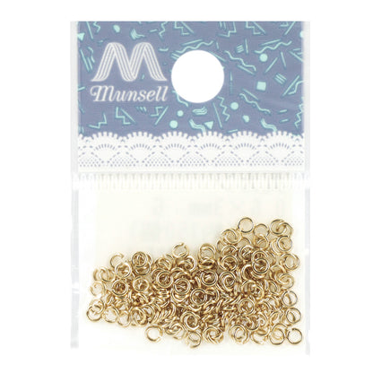 Matériel d'artisanat "Anneau ronde, environ 0,6 x 3 mm, or, environ 3G"