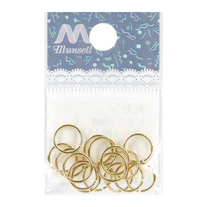 Hardware de la artesanía "Anillo redondo, aproximadamente 1.0 x 10 mm, oro, aprox. 3g"